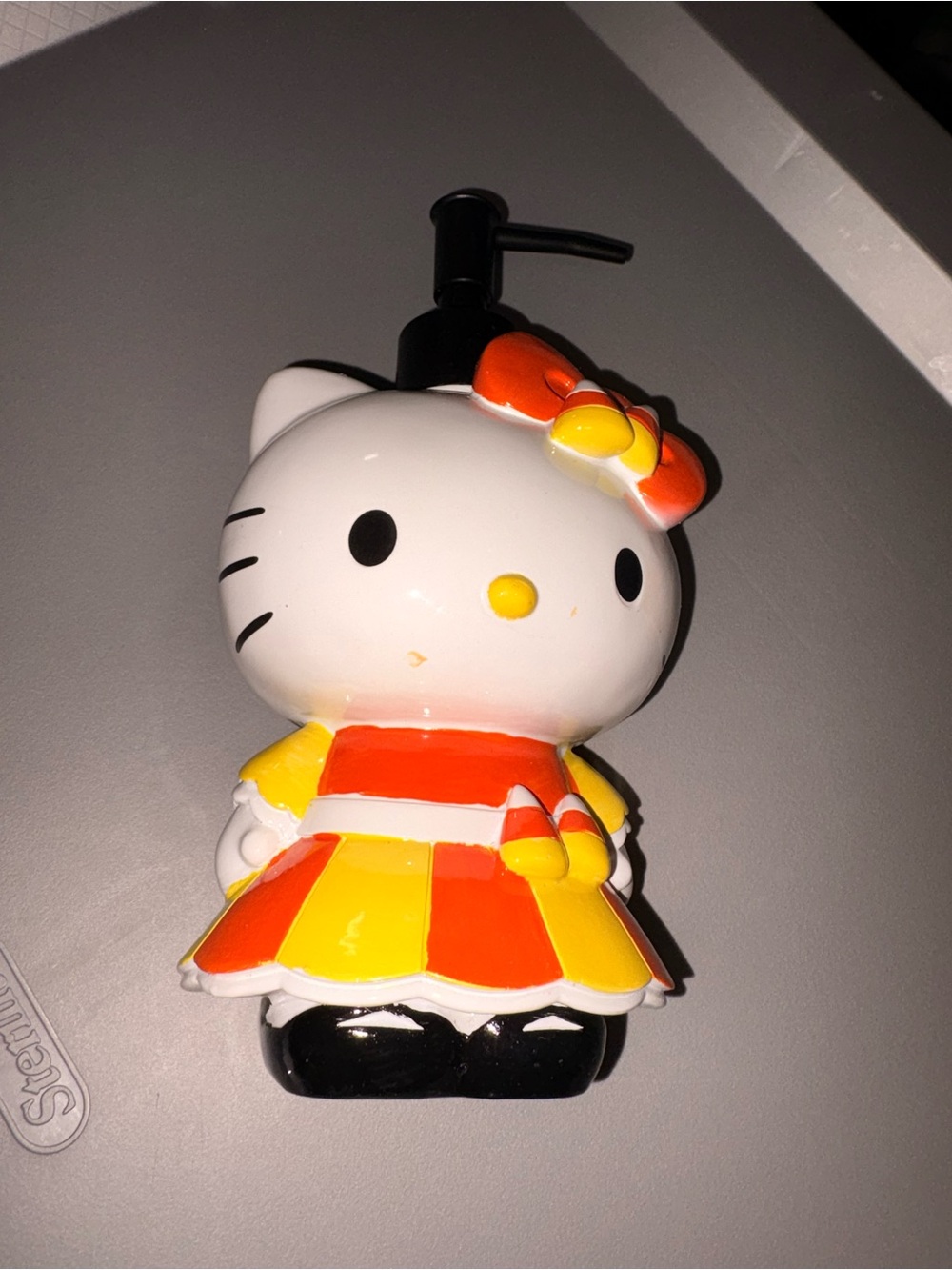 Hello Kitty Orange & Yellow Pump Soap Dispenser